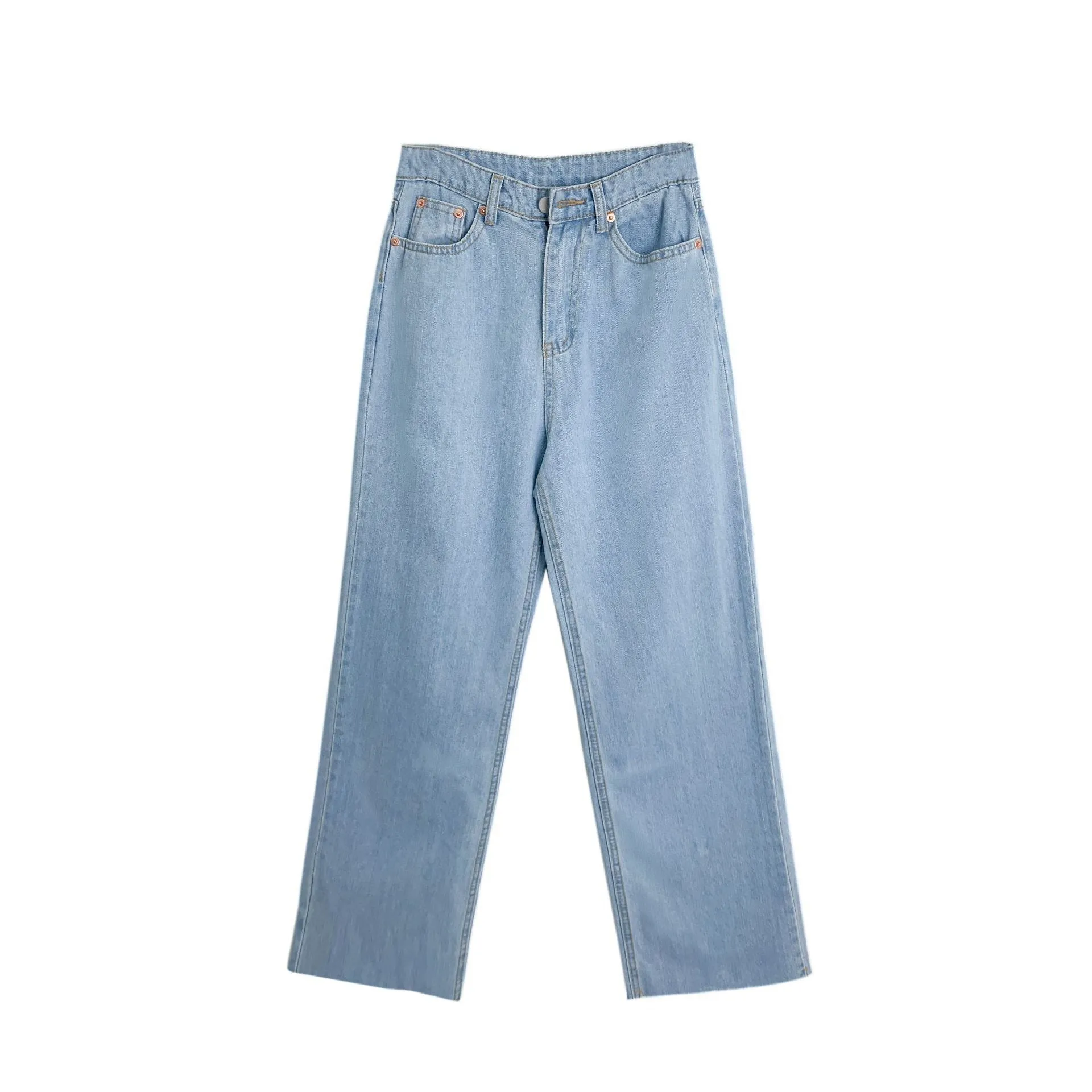 WideWaist Straight Jeans