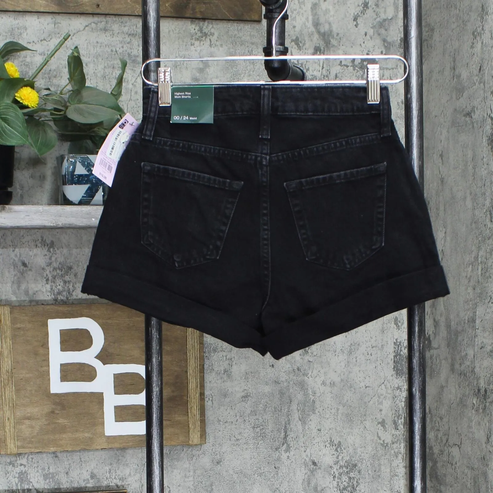 Wild Fable Women's Super-High Rise Rolled Cuff Mom Jean Shorts