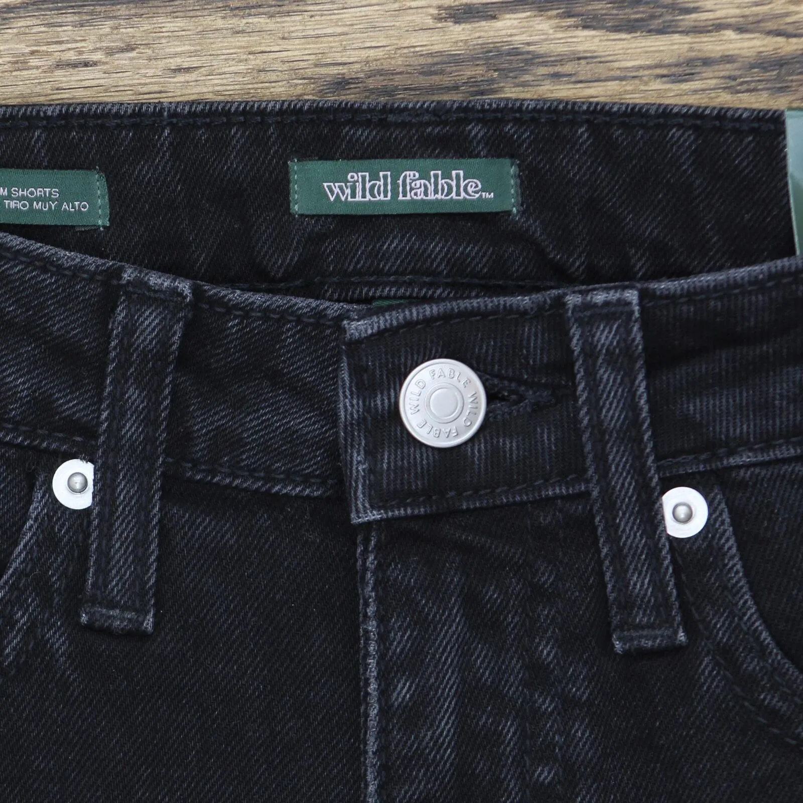 Wild Fable Women's Super-High Rise Rolled Cuff Mom Jean Shorts