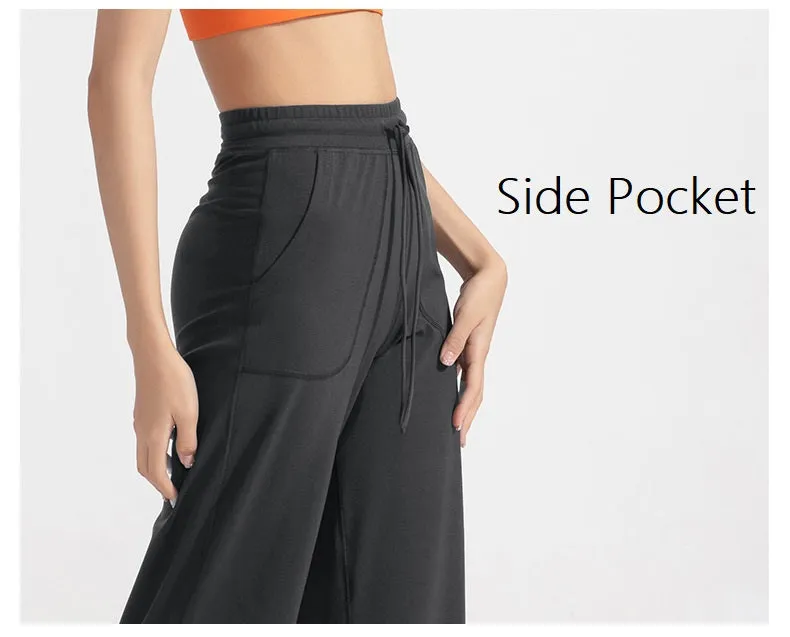 Women's High Waist Wide Leg Loose Fit Trousers