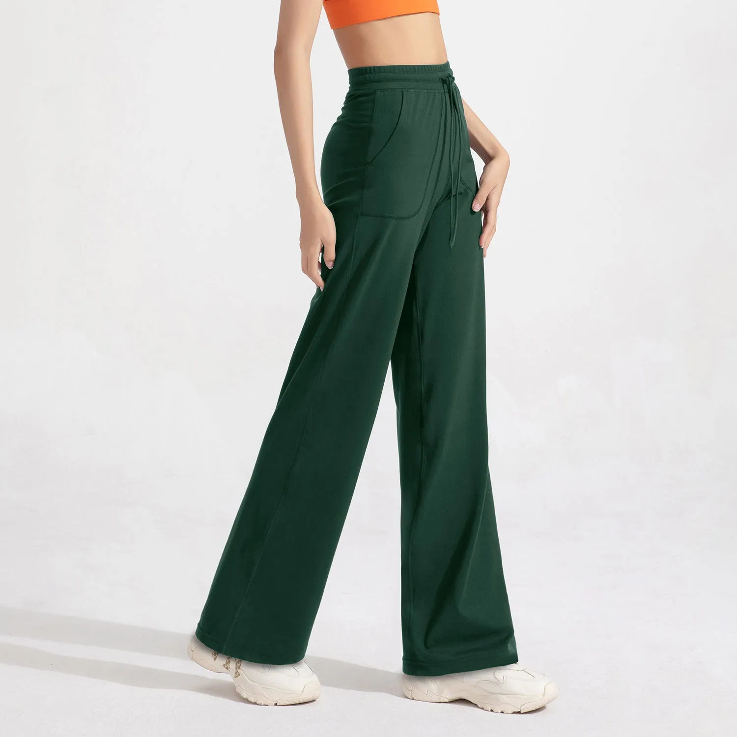 Women's High Waist Wide Leg Loose Fit Trousers