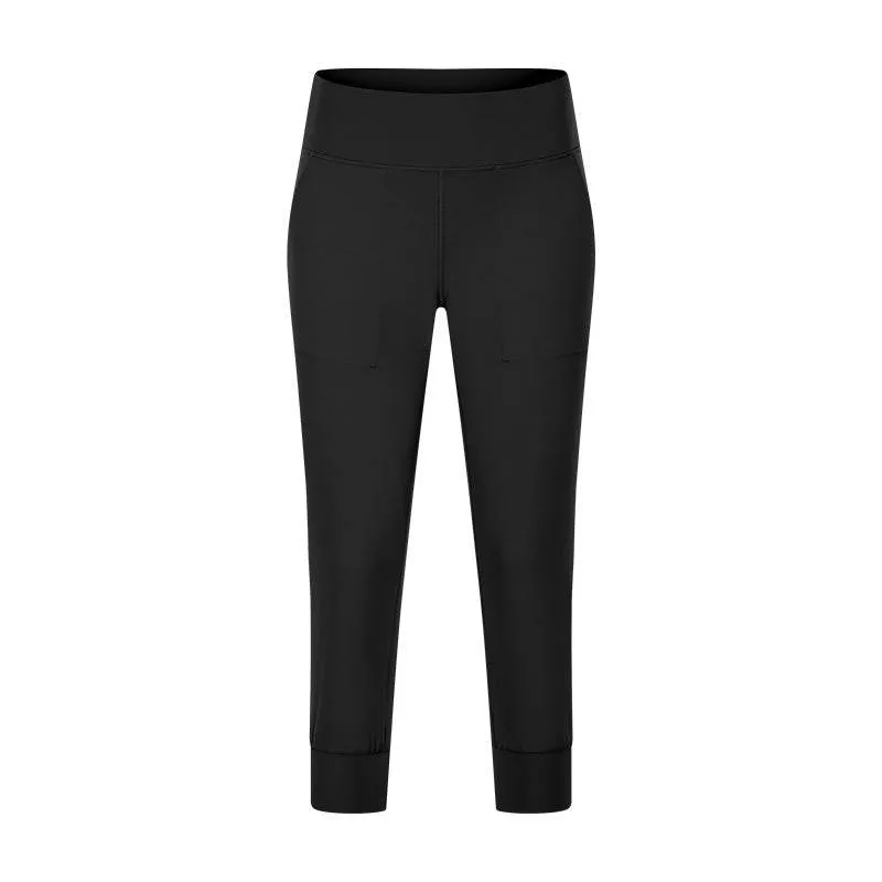 Womens Workout Running Capris Leggings Pocket Tummy Control High Waist Yoga Pants