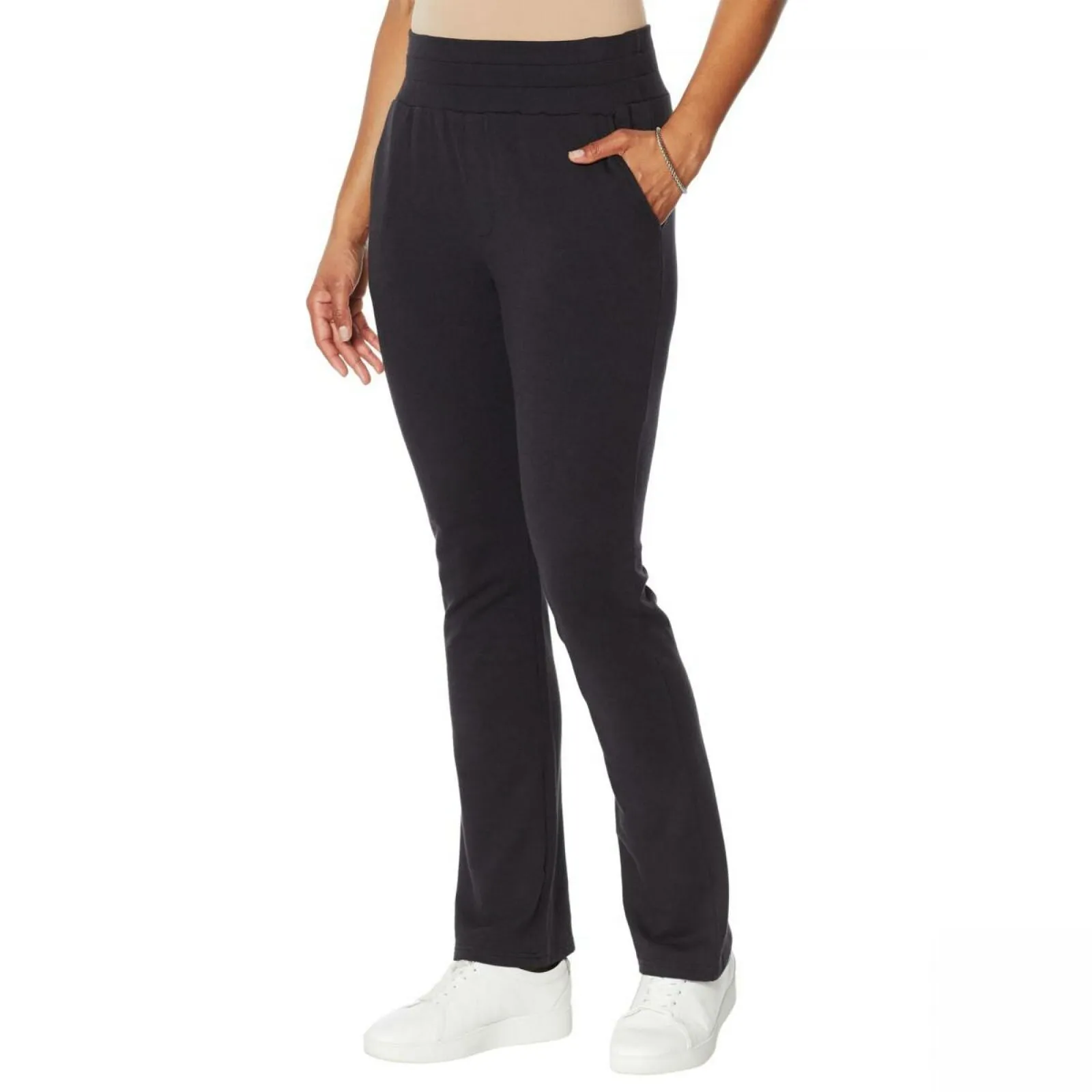 WVVY Women's French Terry Lounge Pants Black XL